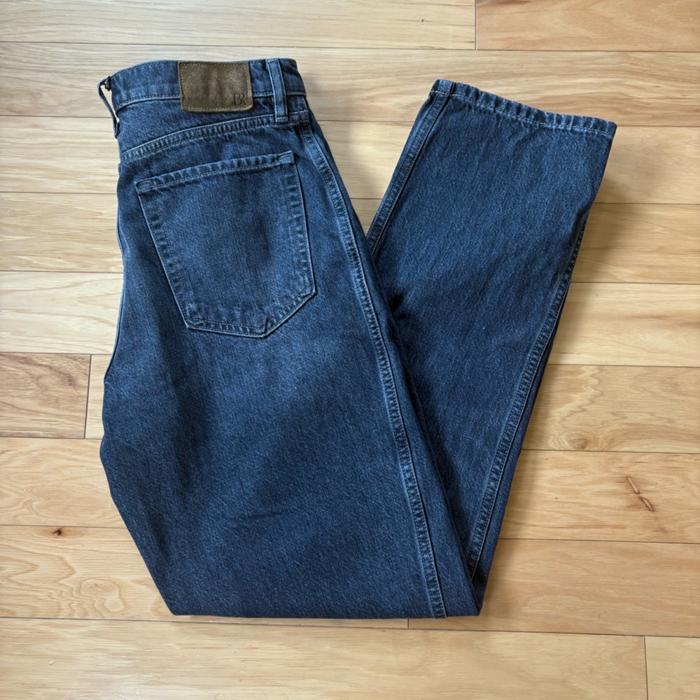Banana Republic The Ranger Jeans Womens Sz 30L Black High Rise Button Fly